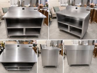 🔥 COMMERCIAL STAINLESS STEEL PREP TABLE 🔥