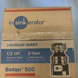 Badger 500 Lift And Latch Standard Series 1/2 HP Cantinuous Feed Garbage Disposal