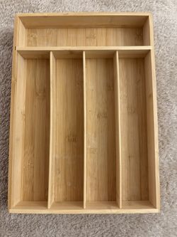 Bamboo Knives And Fork Holder 