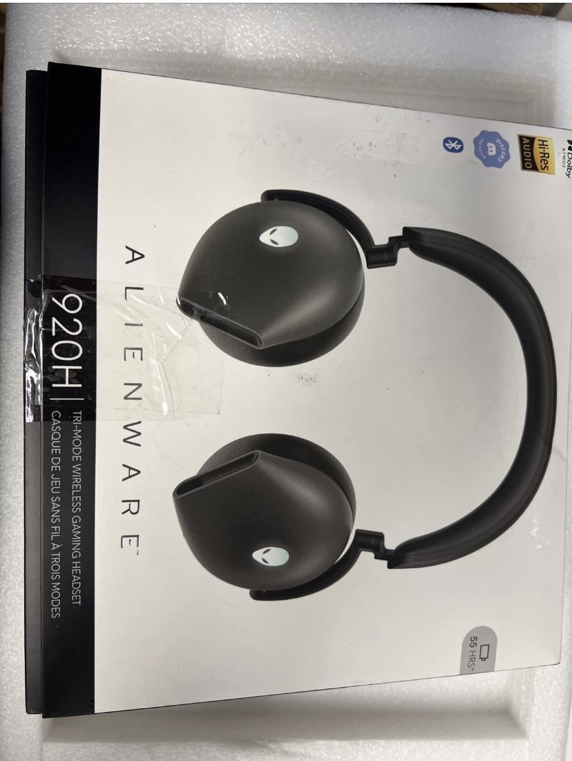 Alienware Tri-Mode Wireless Gaming Headset Dark Side of the Moon AW920H
