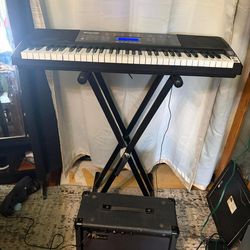 RockJam RJ761 61-Key Keyboard Super Kit. + amplifier no discount  This keyboard kit is designed for beginners, students, and hobbyists. It includes a 