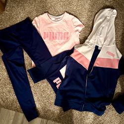 Puma Girls Outfit 10-12 Pink