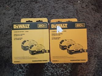 DeWalt 20V 6ah Lithium Ion Battery 2-Pack  (x2)