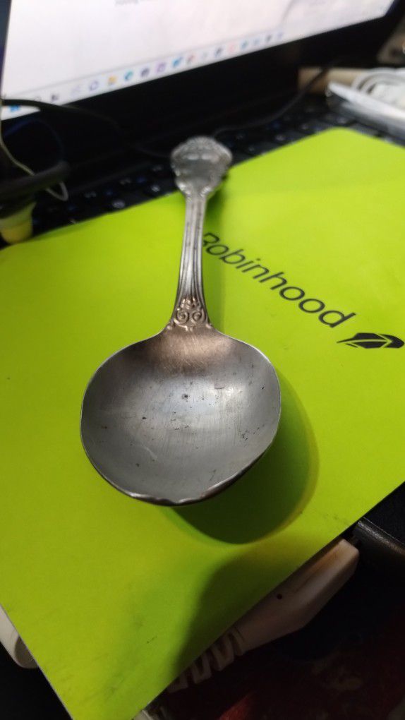CATTARAURGUS  Silver Serving Spoon Antique 