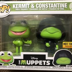 FUNKO KERMIT & CONSTANTINE 2 Pk HOT TOPIC EXCL NEW