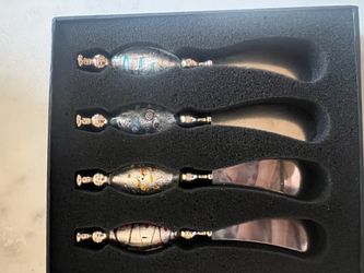 Va Bene Murano Glass Butter Knives – Set of 4