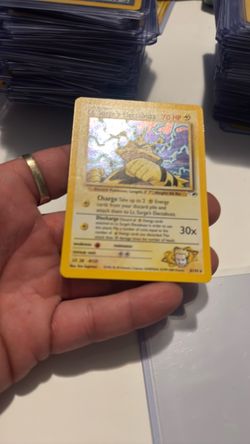 Lt. Surge's Electabuzz Holo Pokémon Card