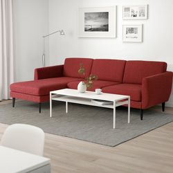 Red Ikea Sectional Couch