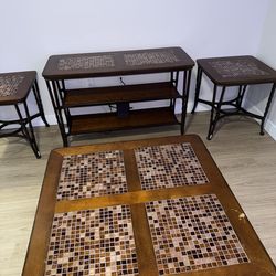 Living Room Set (coffee table, side tables, tv stand)