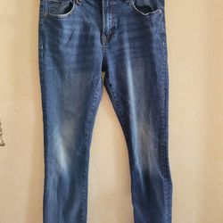 Women's Aeropostale Slim Straight Jeans 32/30 Dark Wash EUC