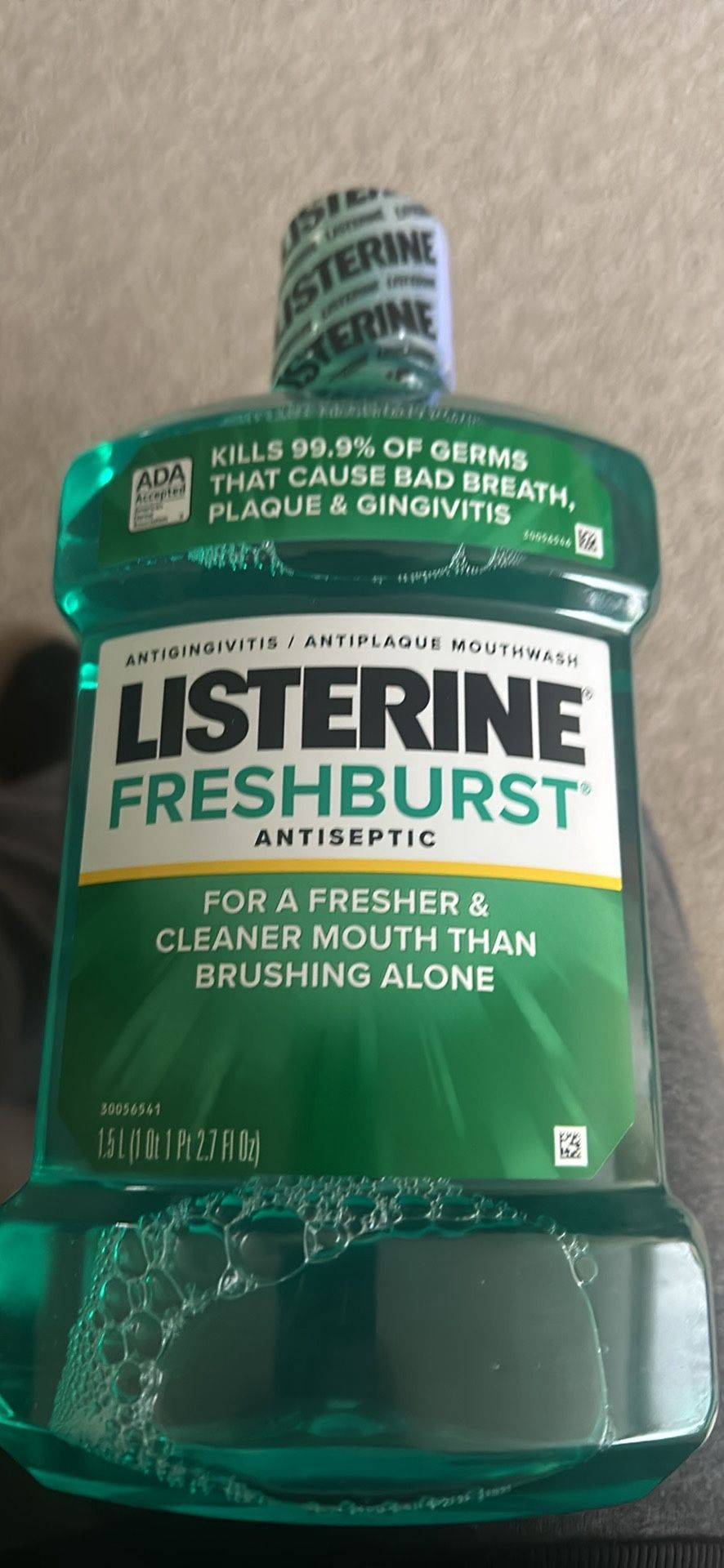 Listerine 1.5 Liters $12 dollars