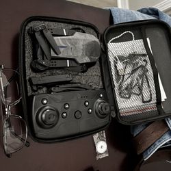 4K Drone comes with all accessories. Flown once to show that it works very well