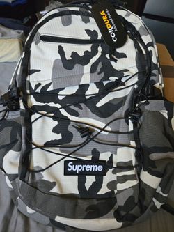 Brand New Supreme backpack gray camo colorway