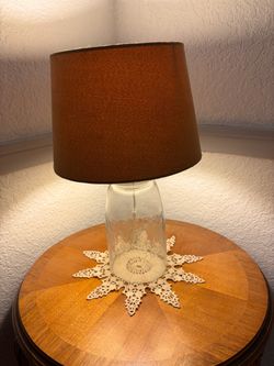 Mason jar lamp