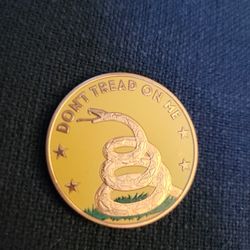 Don't Tread On Me - Colorized 1oz Copper Coin