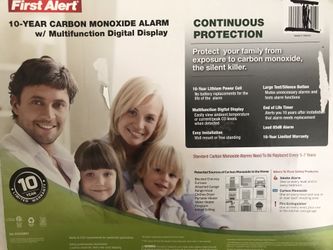First alert carbon monoxide alarm