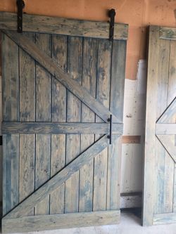 Three Rustic Barn Doors