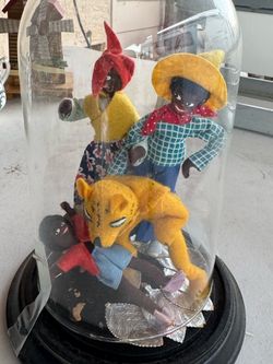 1940s BAP FELT LITTLE BLACK SAMBO DOLLS