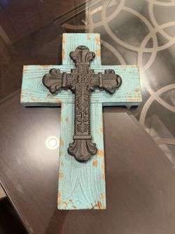 Cast Iron Cross Decor