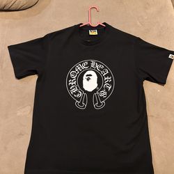 Chrome Hearts X Bape/Baby Milo Collab Black Shirt/ Size (M)