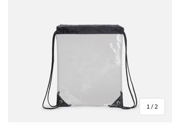 40 Pieces Clear Vinyl Drawstring Backpacks - Wholesale Lot