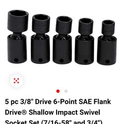 Snap on swivel impact socket