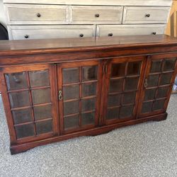 Wood and Glass Cabinet