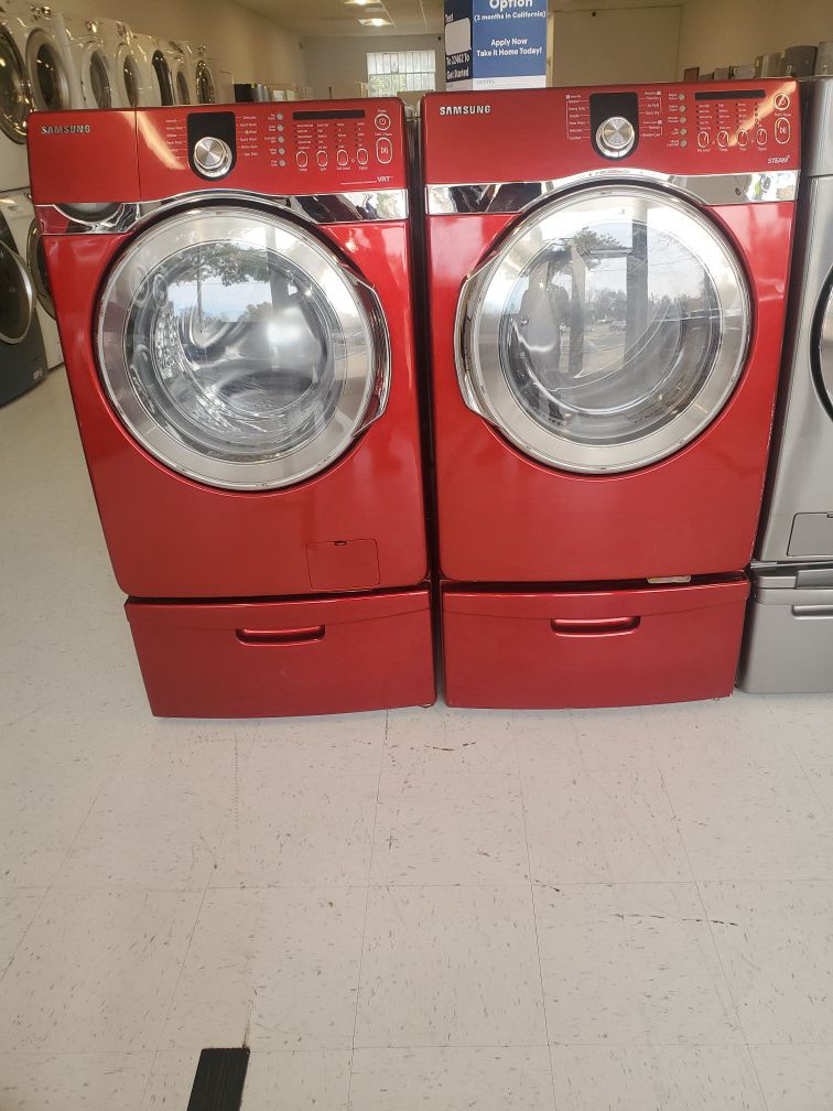 Samsung washer and electric dryer good condition 90 days warranty good conditions