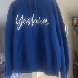 Unisex blue Hoodie 