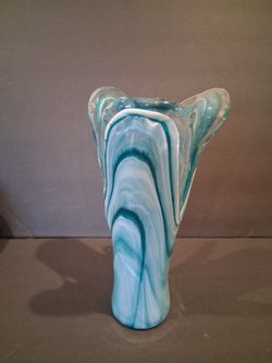 Italian Hand Blowen Murano Art Vase