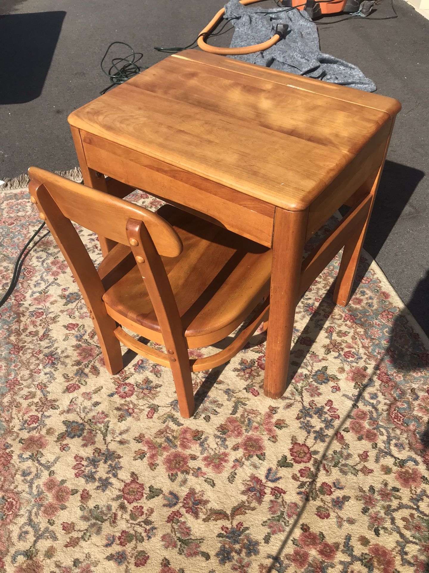 Child’s Desk and Chair - Solid Maple