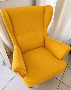 Yellow arm chair IKEA