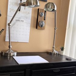 Desk Lamps Heavy Duty Adjustable Stainless Steel 