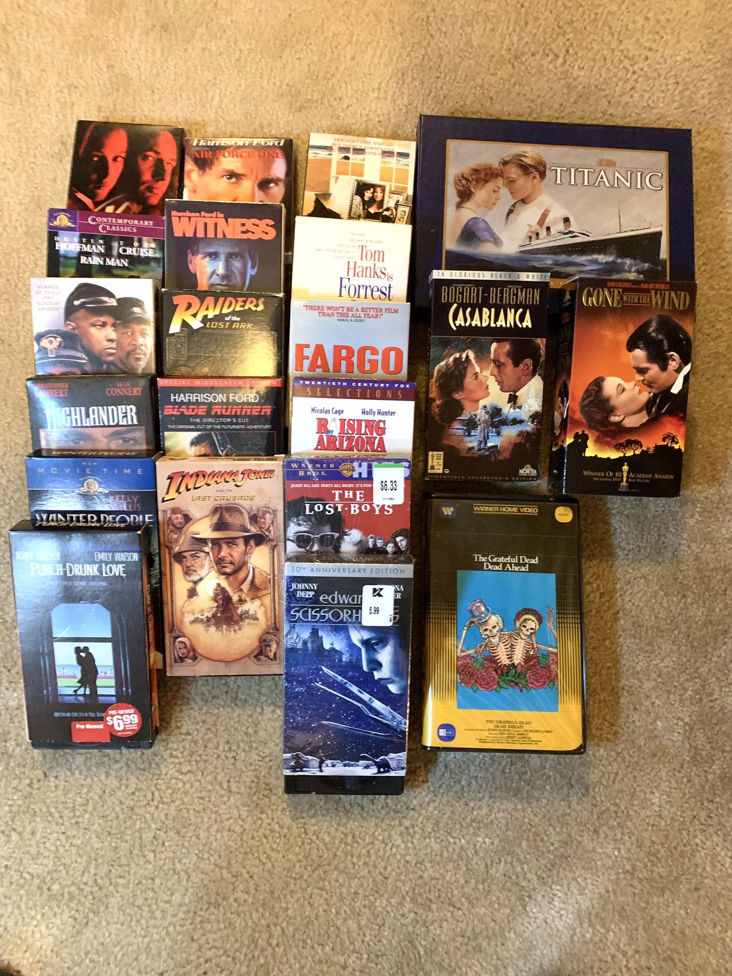 Classic Movie VHS Tapes
