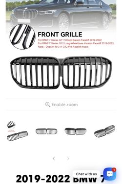 BMW 7 Series 2019-2022 Black Grill