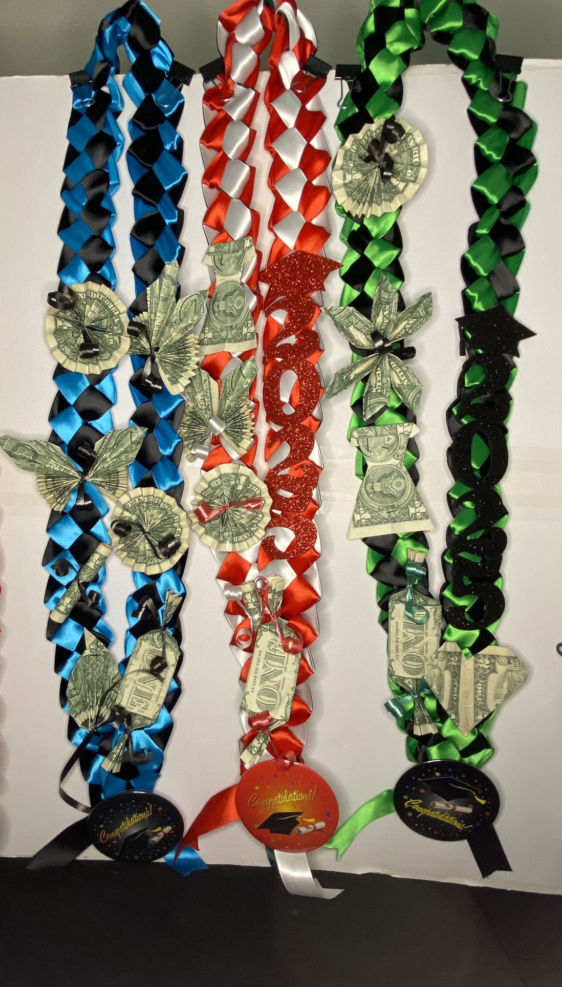 Graduation Money leis Money Sashes