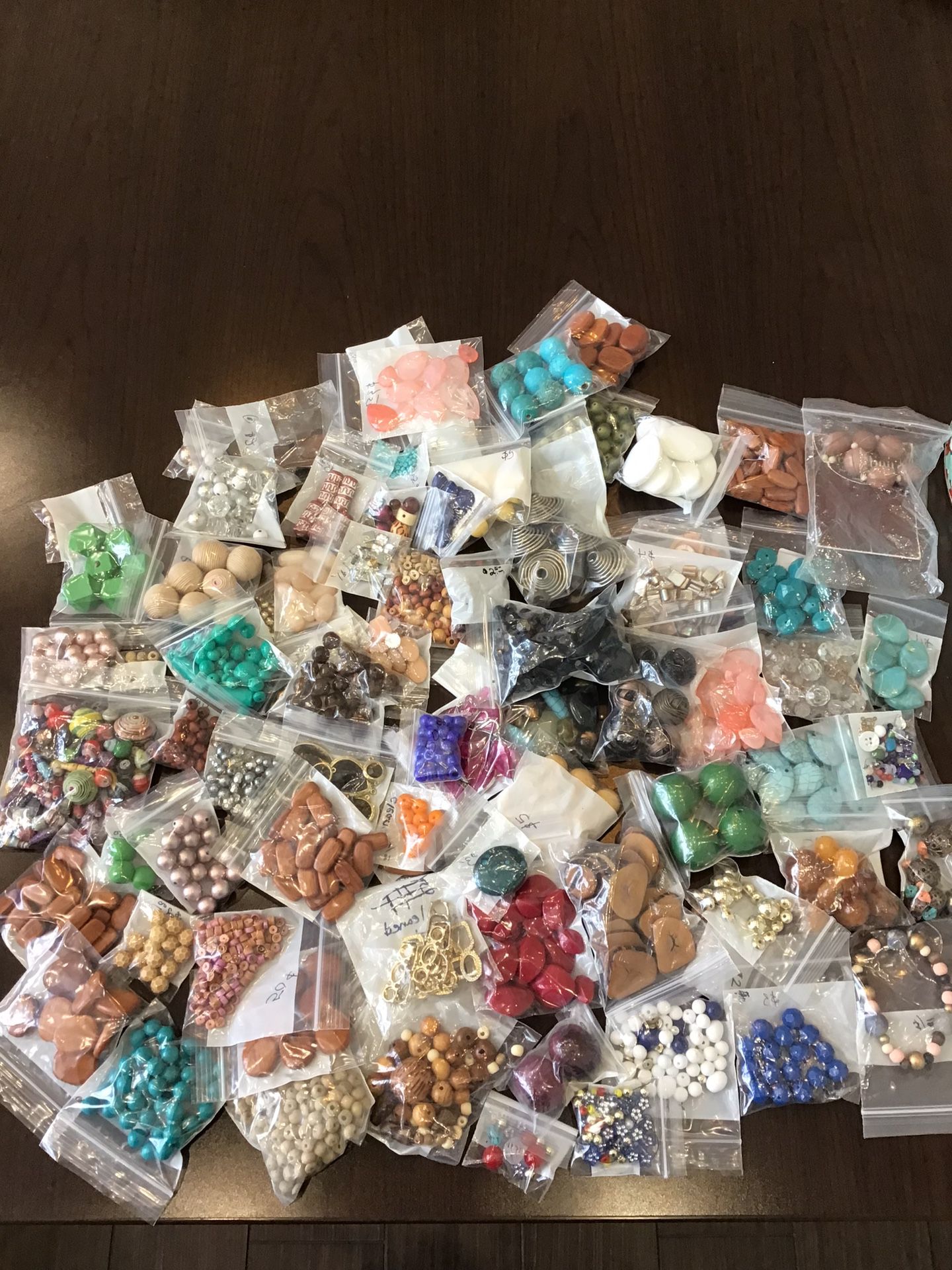 Beads, Beads, Beads, Prices On Baggies