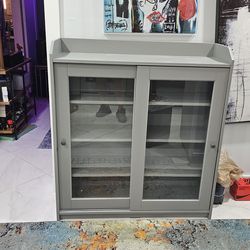 Glass door cabinet
