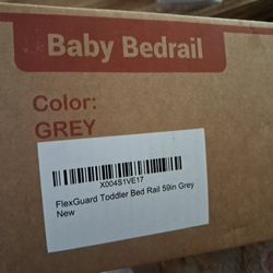 Grey Baby Bedrail Unopened New 