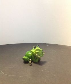 Small frog posing