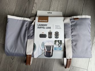 NEW-CleverMaid Laundry Luxe Duffel Tote Backpack