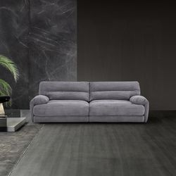 Corduroy Sofa - Free Delivery ✅ Gray Corduroy Sofa - Modern Sofa 