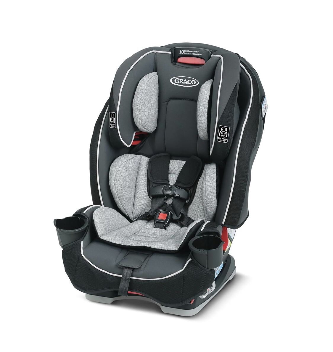 Graco SlimFit 3-in-1 Convertible Car Seat, Ultra-Space-Saving Design, Darcie Open box item is new! The Graco SlimFit 3-in-1 Convertible Car Seat in