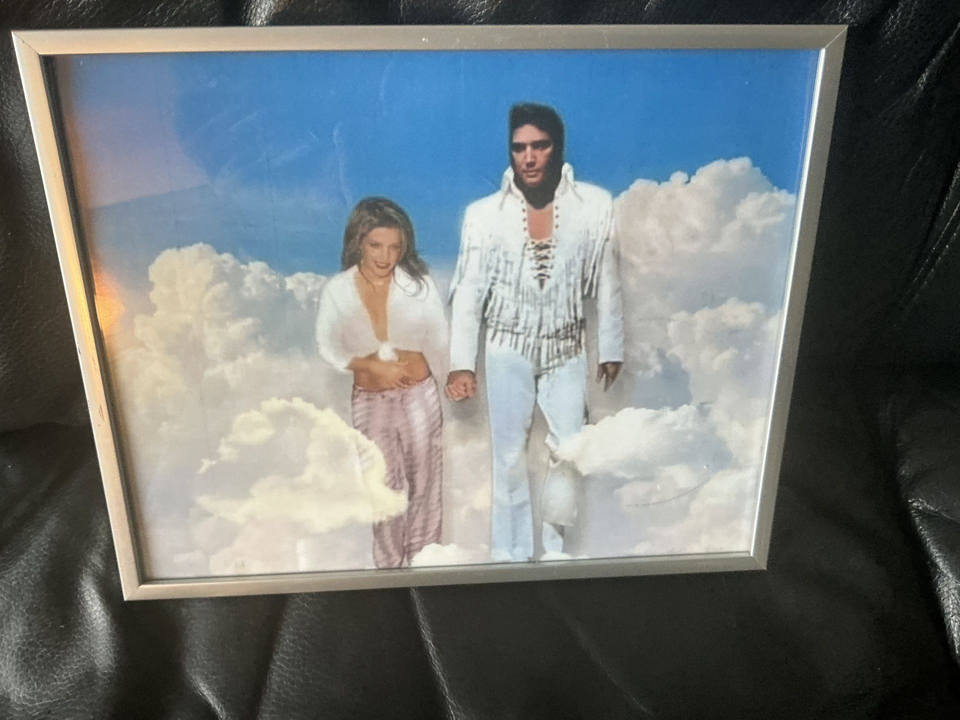 Framed Elvis & Lisa Marie In Heaven $33.