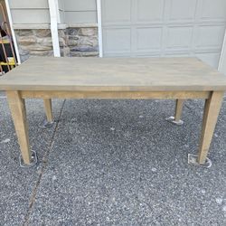 Beautiful All Wood Dining Table Seats 6-8