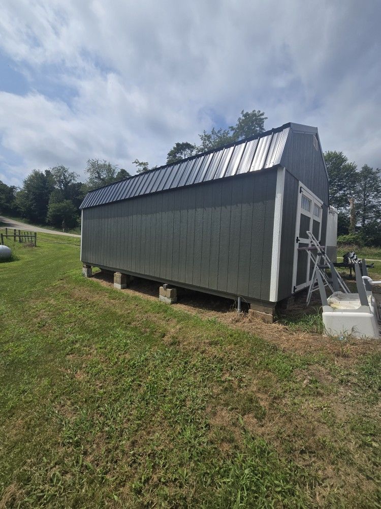 12x24 shed insulation and electricity has been installed