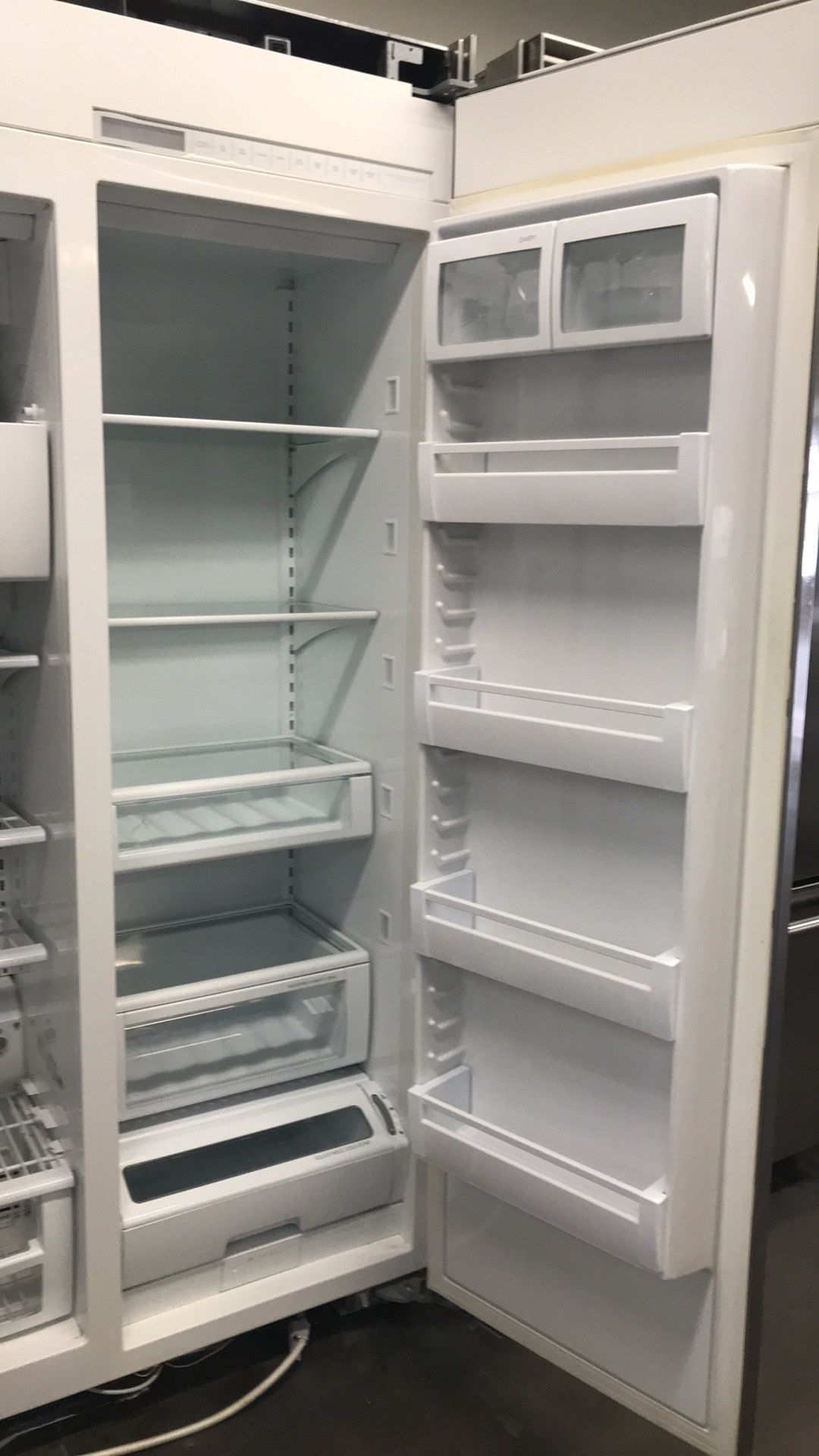 VIKING 42”WIDE BUILT IN SIDE BY SIDE REFRIGERATOR