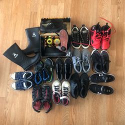 Tennis Shoes For Boy. Heelys, Vans, Converse, Skechers, Under Armour, Kswiss, Old Navy And Rain Boots. 