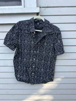 Kids Volcom Button Up Short Sleeve Youth Small