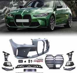 Front Bumper Kit Fits 2019-2023 BMW 3-Series G20 Sedan